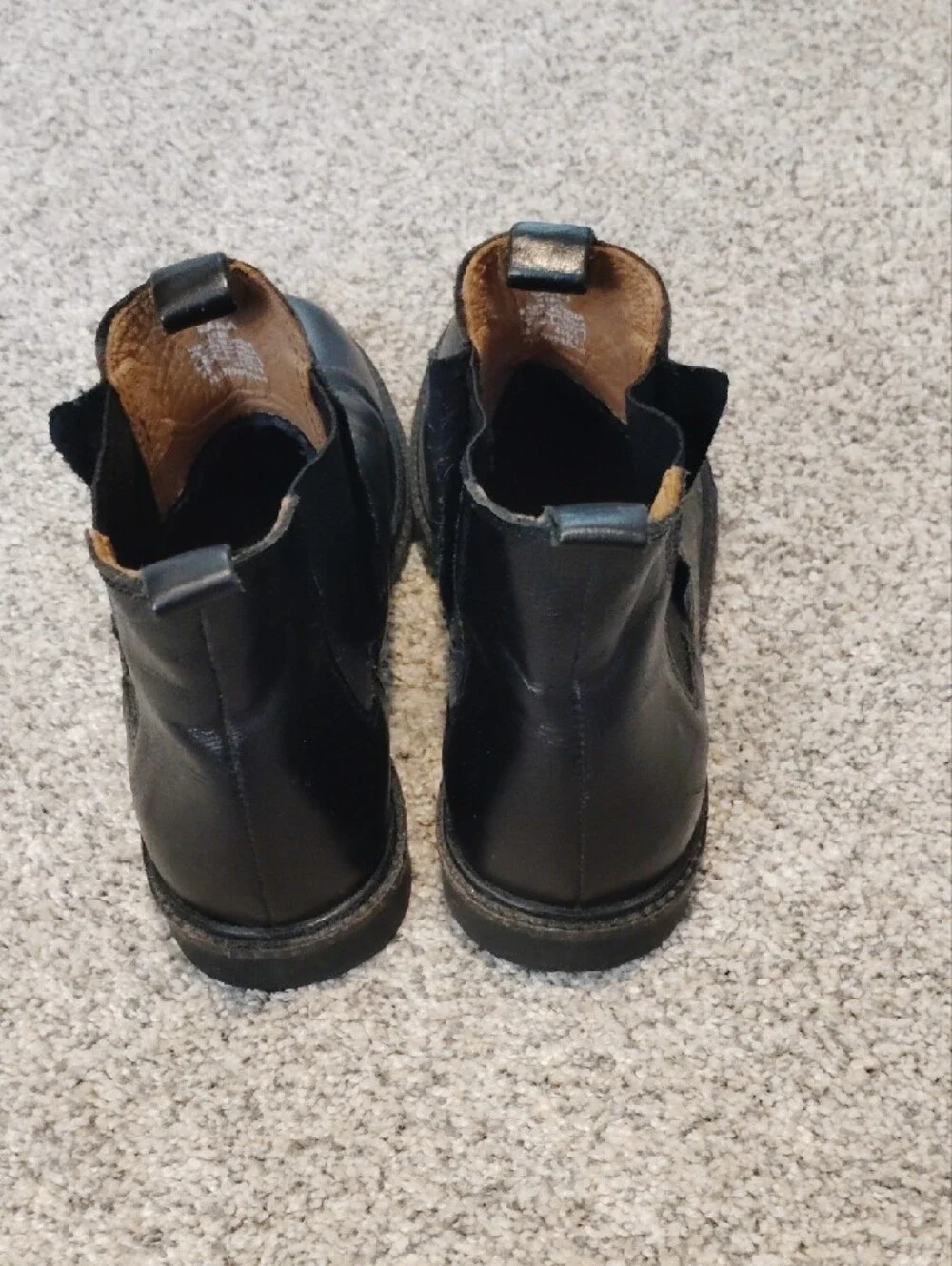 Zara Black Leather Kid's Chukka Boots